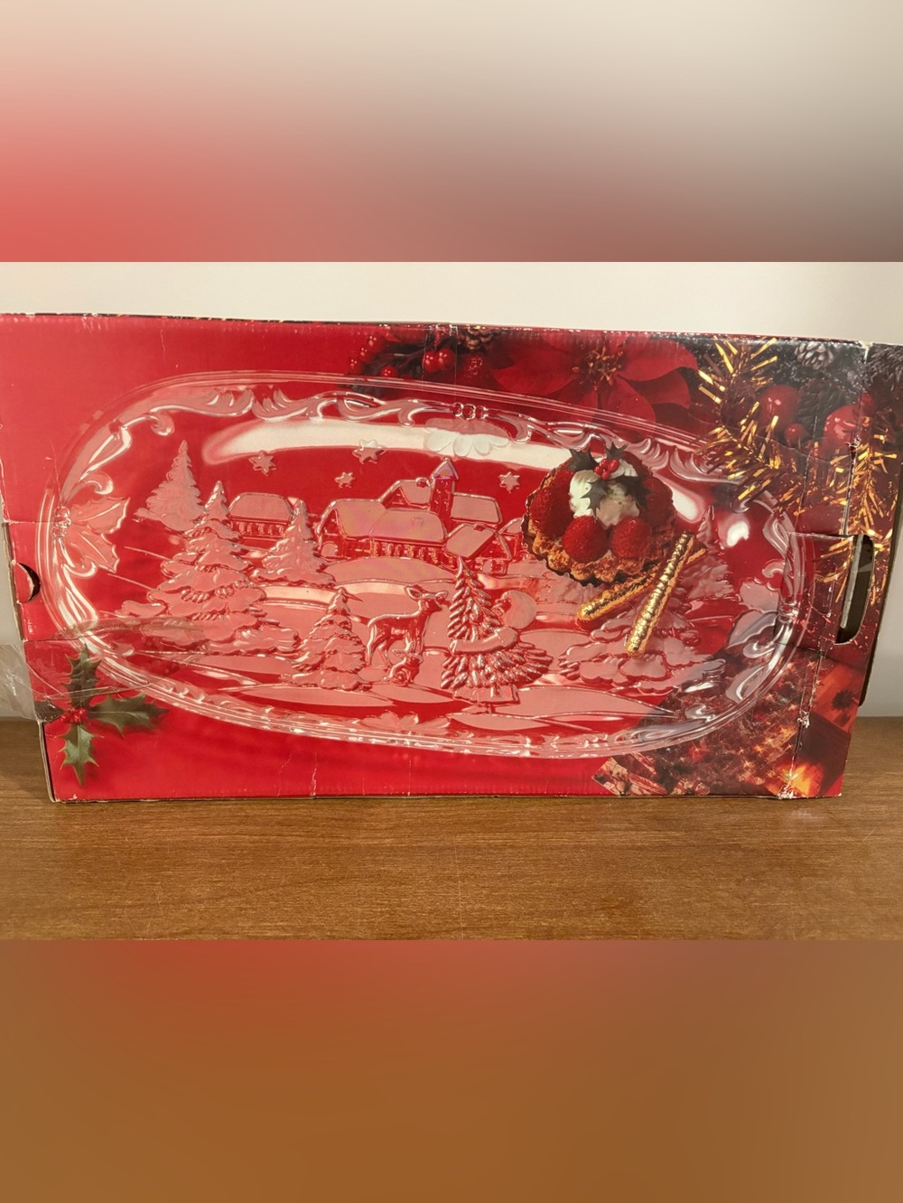 Mikasa "Christmas Carol" Canape Tray - Comes in Original Box